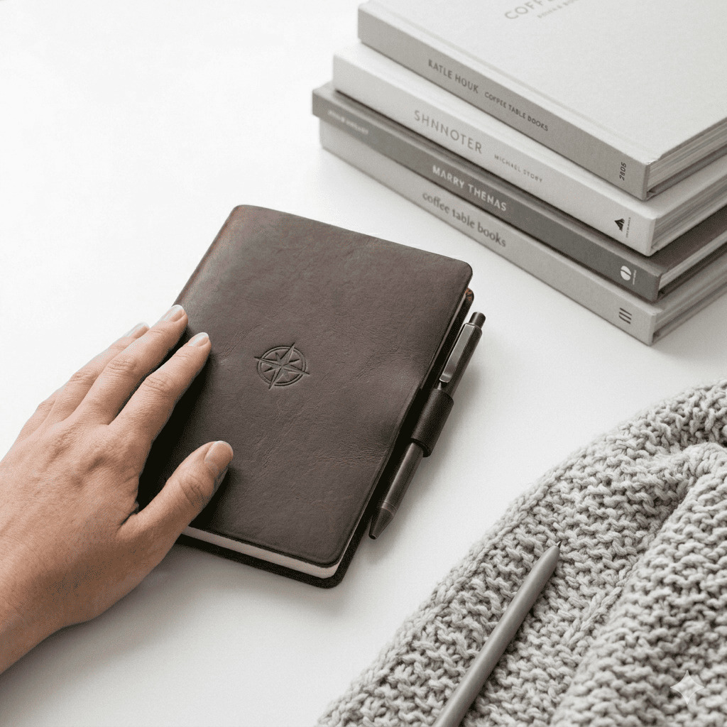 가죽 노트북 + 펜